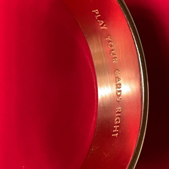 KATE SPADE BRACELET,Play Your Cards Rigth Bangle,Kate Spade Heart Bangle - Picture 7 of 11